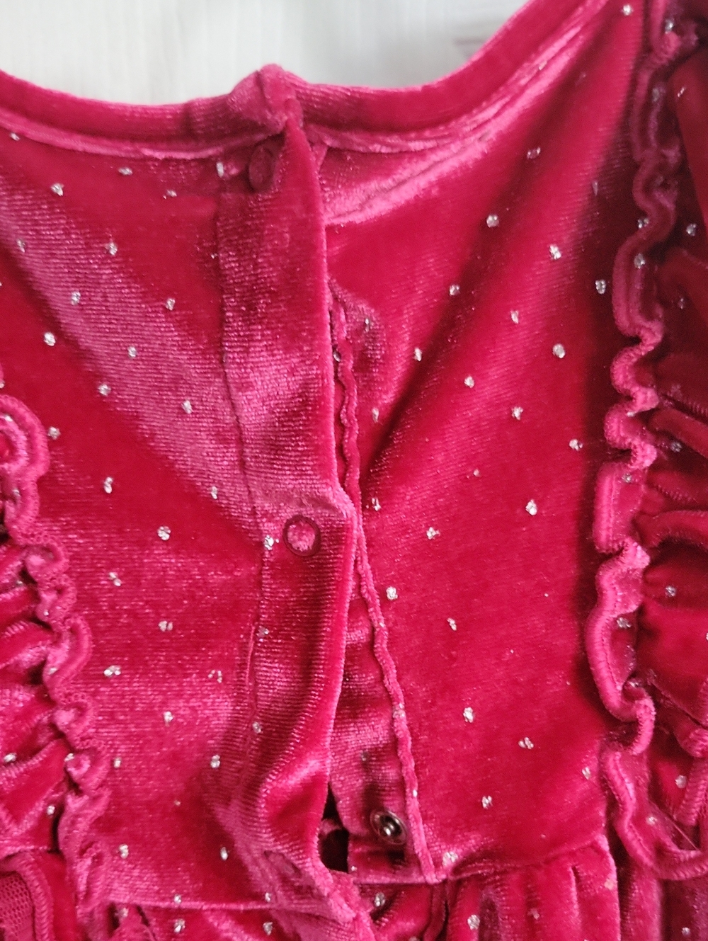 Cat & Jack Velvet Ruffle Dress - Picture 5 of 6